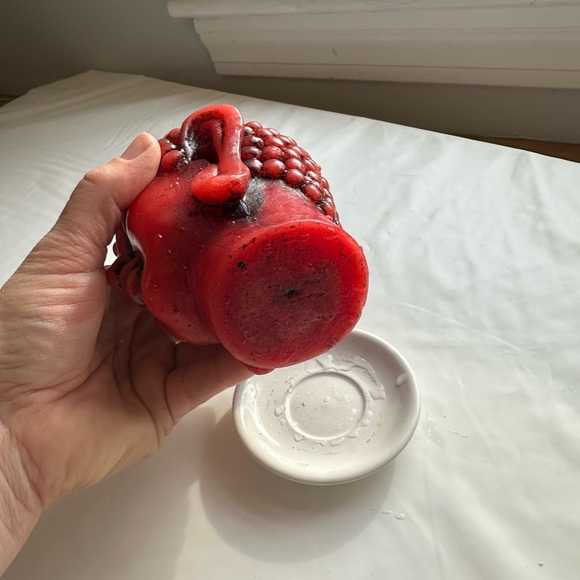 Red Buddha Head Candle - Picture 4 of 8